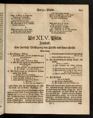 293-307, Der XLV. Psalm