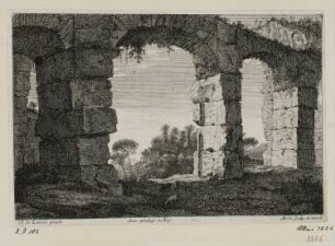 Landschaft mit Aquädukt, aus: "Italienische Ruinen"