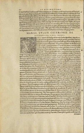 Marci Tvllii Ciceronis De Divinatione, Liber Primvs.