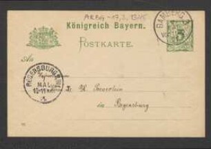 Bearbeitung von Georg Fischer an Hermann Poeverlein