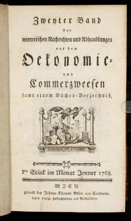 2: Wienerische Nachrichten und Abhandlungen aus dem Oekonomie- und Commerzweesen
