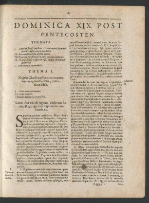Dominica XIX. Post Pentecosten.