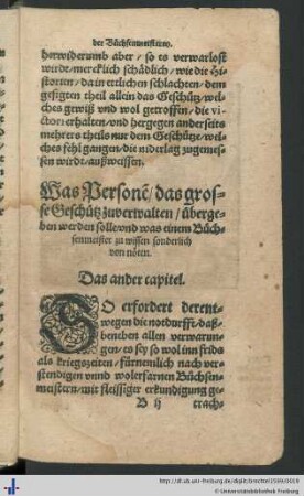 Das ander capitel.