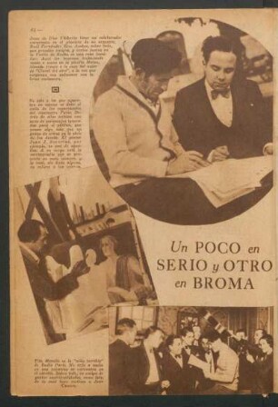 Un poco en serio y otro en broma