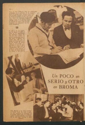 Un poco en serio y otro en broma