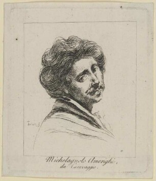 Bildnis des Michelagnolo amerighi da Caravaggio