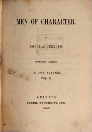 Men of character, 2