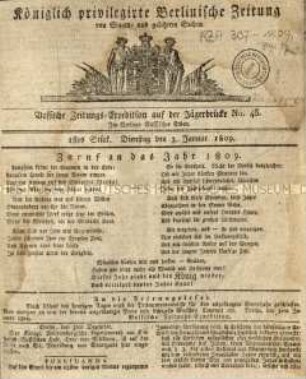 Zeitung für die Allgemeine Öffentlichkeit. 1809