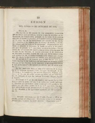 Sesion del Lunes 29 de Octubre de 1832