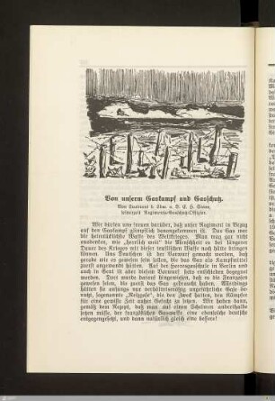 Von unserm Gaskampf und Gasschutz