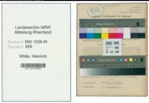 Entnazifizierung Heinrich Wilde , geb. 22.09.1874 (Bierverleger)