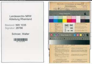 Entnazifizierung Walter Schroer , geb. 14.11.1913 (Kaufmaennischer Angestellter)