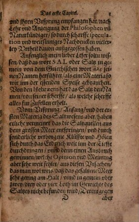 Haligraphia, Das ist, Gründliche und eigendliche Beschreibung aller Saltz Mineralien : Darin von deß Saltzes erster Materia, Ursprung, Geschlecht, Unterscheid, Eigenschafft ... gehandelt wird ; Beneben einer Historischen Beschreibung aller Saltzwercke ... ; Auch wie man aus allen Metallen und vornembsten Mineralien ... ihre Saltz außziehen, und zu Menschlicher Gesundheit brauchen sol