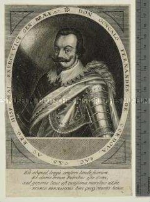 Porträt des spanischen Feldherrn Gonzalo Fernández de Córdoba