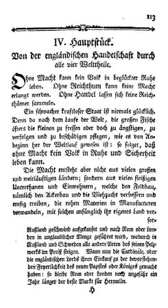 Von der engländischen Handelschaft durch alle vier Welttheile