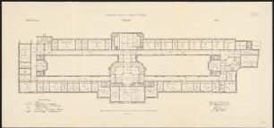 Land- und Amtsgericht, Duisburg Erweiterungsbau: Grundriss 1. OG 1:100