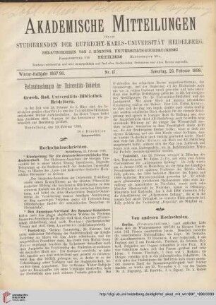 Nr. 17 (26. Februar 1898)
