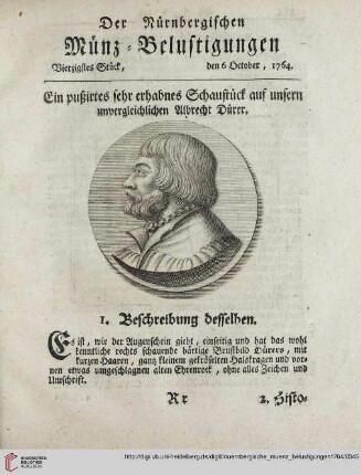 (Vierzigstes Stueck, den 6. October - Drey und vierzigstes Stueck, den 27. October)