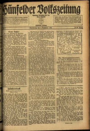 Ausgabe vom Donnerstag, den 04. November 1920.