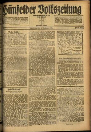 Ausgabe vom Donnerstag, den 04. November 1920.