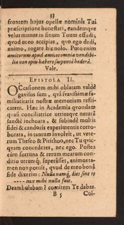 Epistola II.