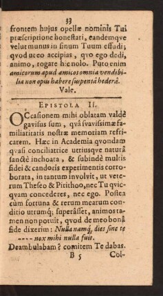 Epistola II.