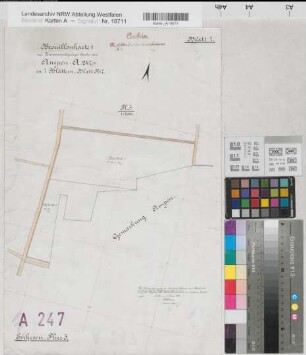 Ampen (Soest), Zusammenlegung Ampen, Bl.7 Brouillonkarte I Enkesen Flur 3