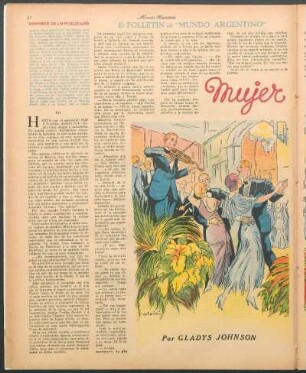 Mujer sin miedo : El folletín de "Mundo Argentino"