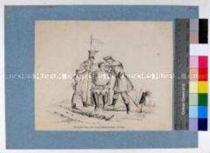 Karikatur auf den russischen Feldmarschall Hans Karl Graf von Diebitsch-Zabalkanskij
