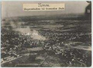 Noyon nach einem Luftangriff