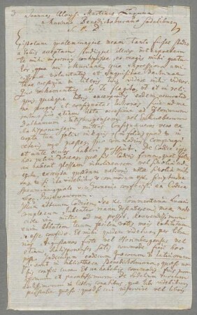 Johannes Aloysius Martyni-Laguna (1755 - 1824) Autographen: Briefe von Johannes Aloysius Martyni-Laguna an verschiedene Adressaten - BSB Autogr.Cim. Martyni-Laguna, Joannes Aloysius, 3. Johannes Aloysius Martyni-Laguna (1755 - 1824) Autographen: Brief von Johannes Aloysius Martyni-Laguna an Marianus Wursten - BSB Autogr.Cim. Martyni-Laguna, Joannes Aloysius.3