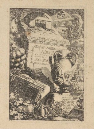 Capriccio aus antikisierenden Relikten