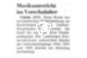 Musikunterricht im Vorschulalter