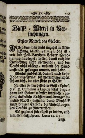 Hülffs-Mittel in Versuchungen