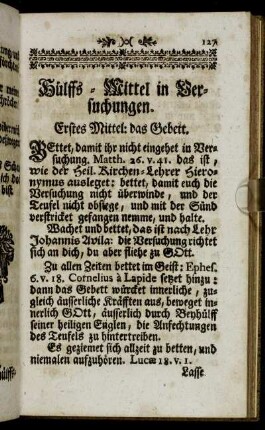 Hülffs-Mittel in Versuchungen