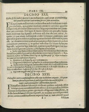 Decisio XXXI. - XL.