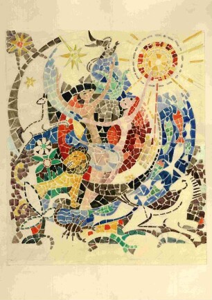 Entwurf für ein Mosaik in der Elisabethschule in Marburg