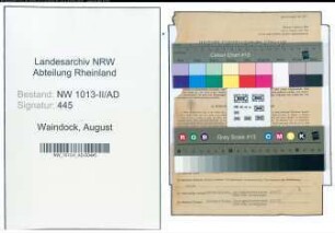 Entnazifizierung August Waindock , geb. 28.08.1895 (Stadtsekretaer)
