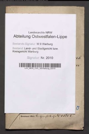 Erblasser: Elsing, Agnes, geb. Sprenger: