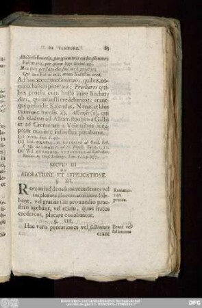 Sectio III. De Adoratione Et Supplicatione.