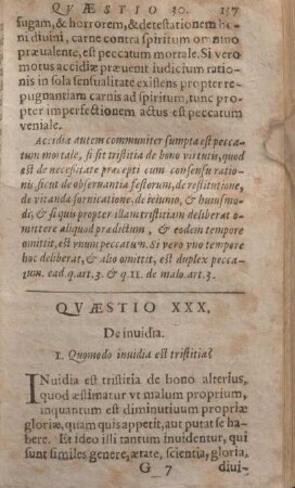 Qvaestio XXX. De inuidia.