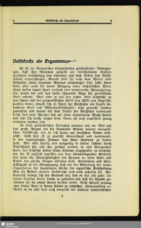 Volkskirche als Organismus
