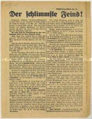 Antisemitisches Flugblatt der Deutschen Erneuerungsgemeinde