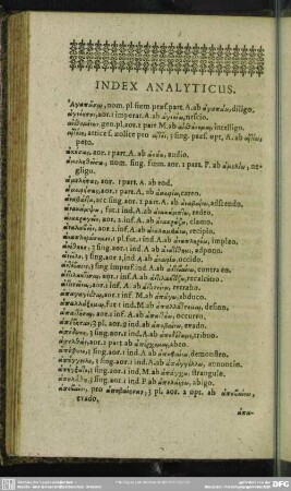 Index Analyticus