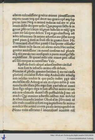 Epistola docens aliquem adversitatibus …