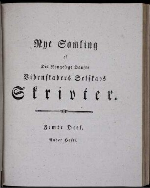 Andet Hefte