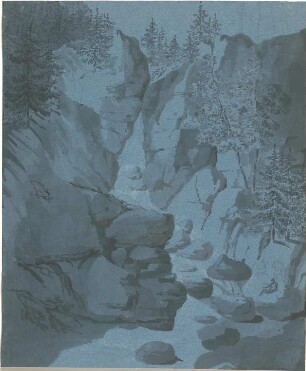 Gärtner, Friedrich von; Landschaftsstudie - Studie