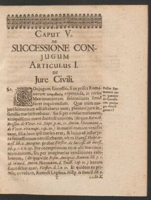 Articulus I. De Iure Civili.