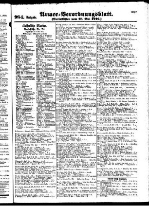984. Ausgabe. Donnerstag, 18. Mai 1916