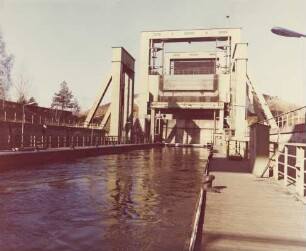 Schiffshebewerk Rothensee/Mittellandkanal vor Generalreparatur 1979-1981